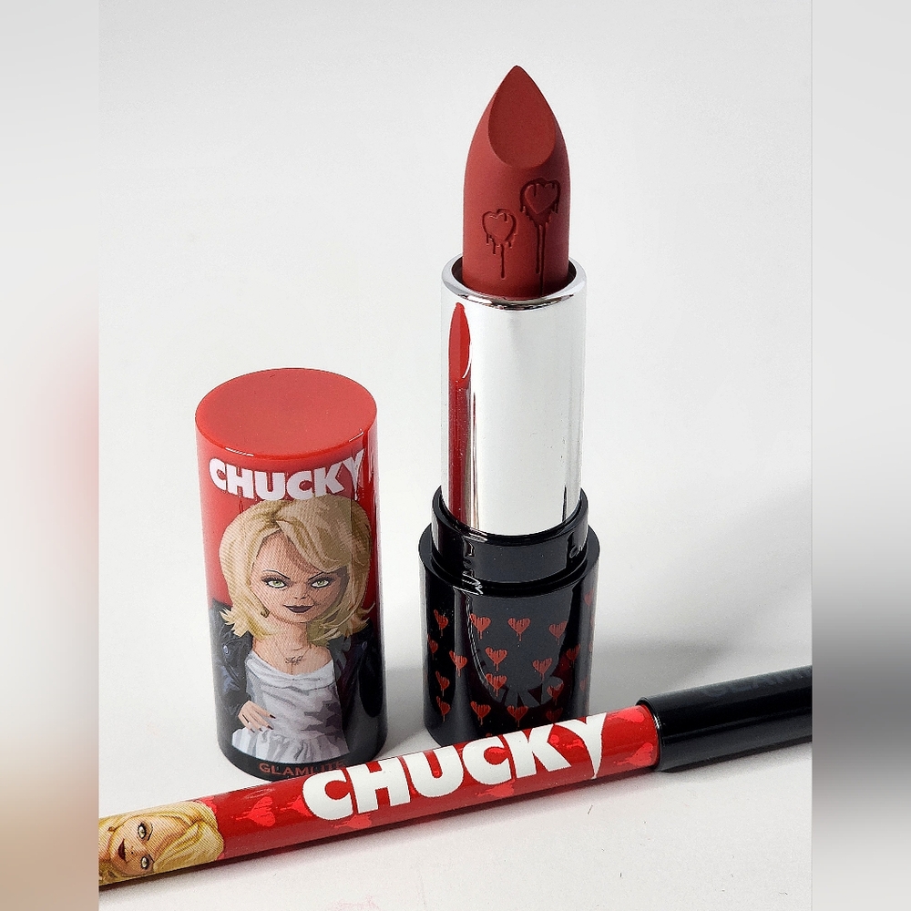 Glamlite Chucky Bride of Chucky Lipstick Lip Bundle